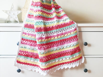 Manta Sofía crochet | Kit & Patrón