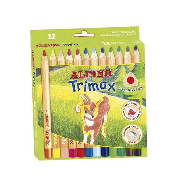 Caja de 12 lápices Alpino Trimax