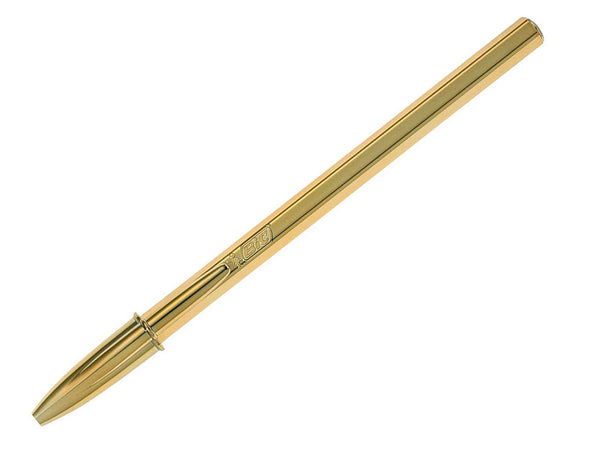 Bolígrafo Bic Cristal Shine dorado