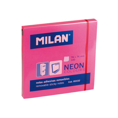 100 notas adhesivas colores fluo 76x76mm Milán