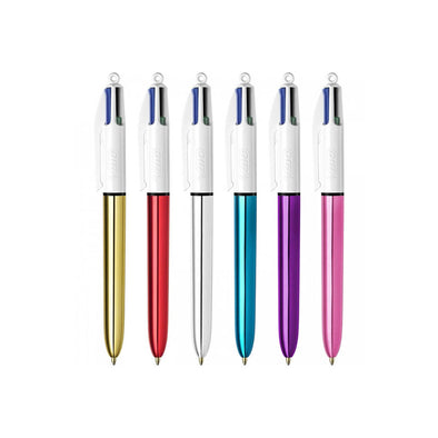 Bolígrafo Bic 4 colores shine