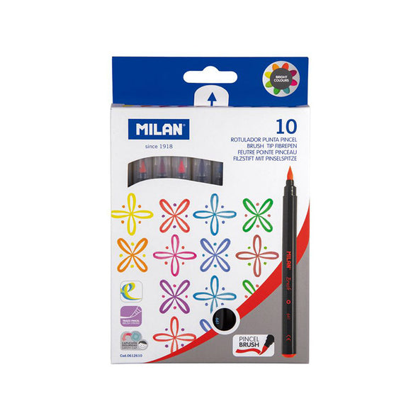 Caja 10 rotuladores brush pen Milán